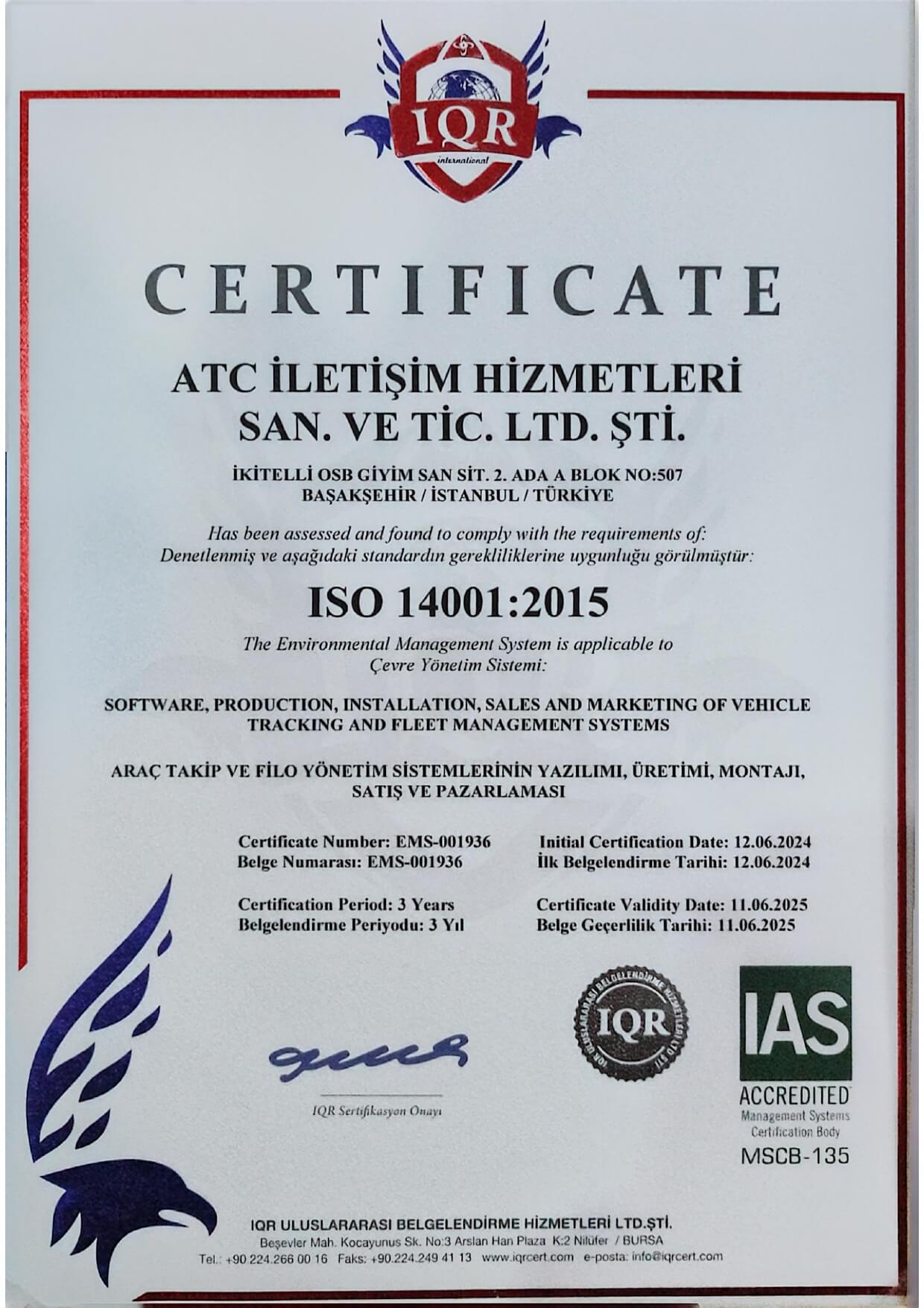 Çevre Yönetim Sistemi